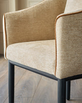 Julep honey fabric dining chair