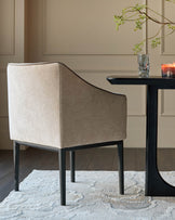 Julep champagne fabric dining chair