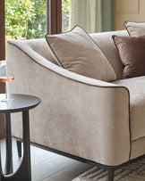 Julep champagne fabric 2 seater sofa