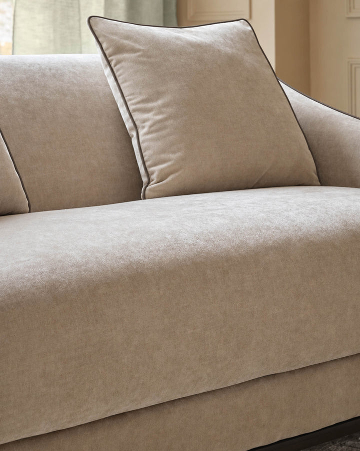 Julep champagne fabric 2 seater sofa