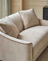 Julep champagne fabric 2 seater sofa