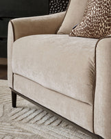 Julep champagne fabric love seat