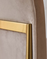 Keira Champagne Velvet Dining Chair