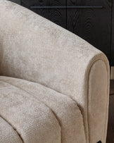Kendra natural fabric armchair