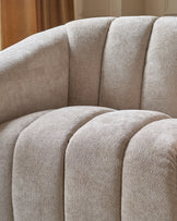 Kendra natural fabric armchair