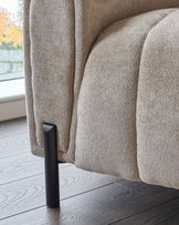 Kendra natural fabric armchair