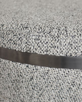 Kian grey fabric gas lift bar stool