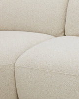 Kimberley natural fabric 3 seater right hand chaise sofa
