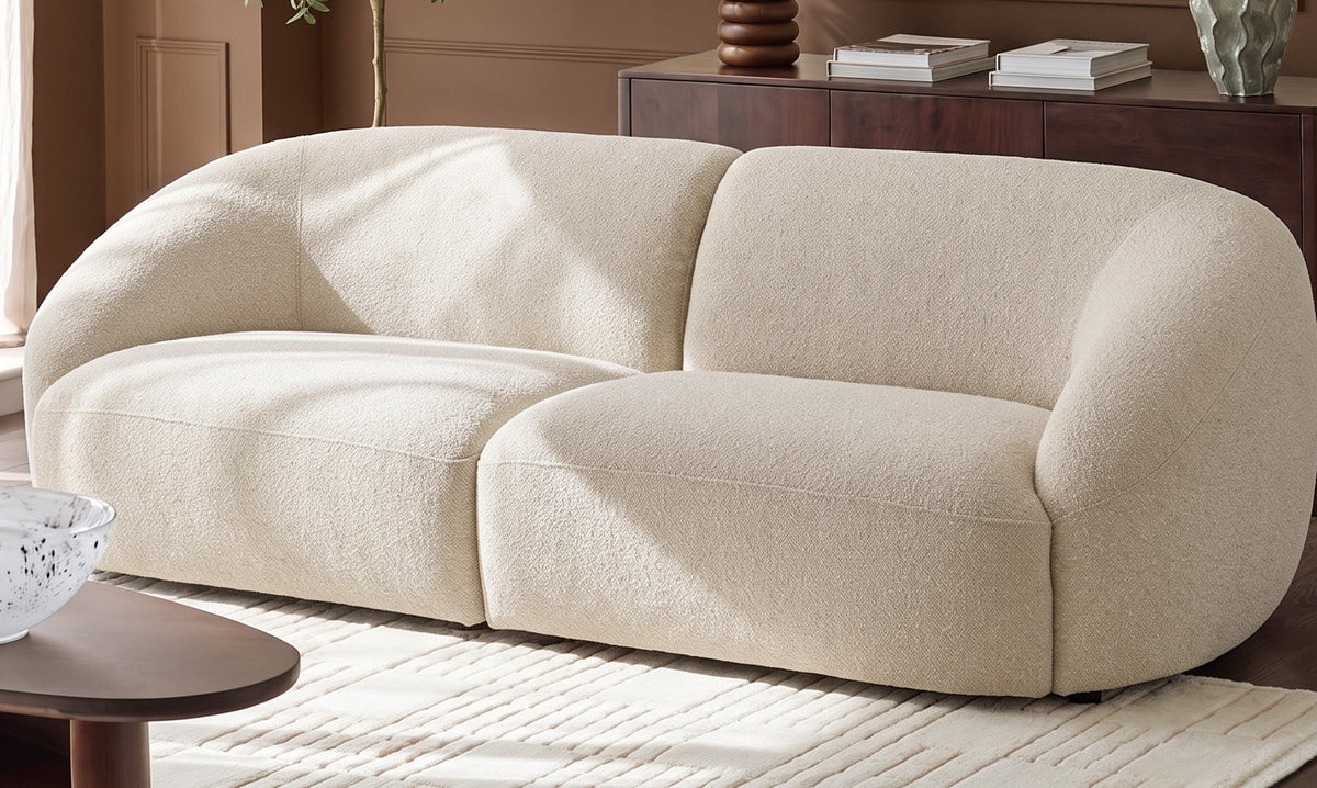 Kimberley natural fabric 3 seater sofa