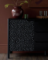 Knox black wood large sideboard