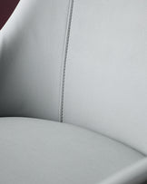 Kyro Mid Grey Faux Leather Dining Chair