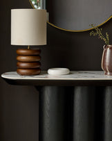 Lena white calacatta console table