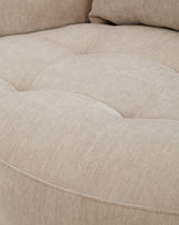 Lia champagne chenille swivel armchair