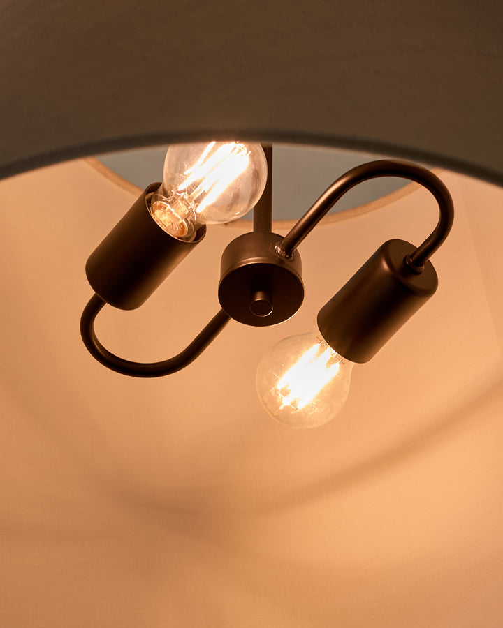 Linden natural linen pendant light