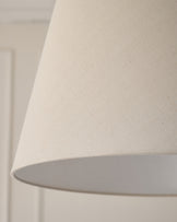 Linden natural linen pendant light