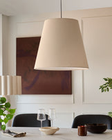 Linden natural linen pendant light