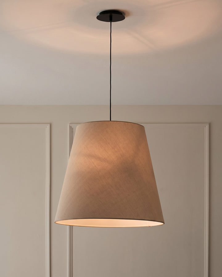Linden natural linen pendant light
