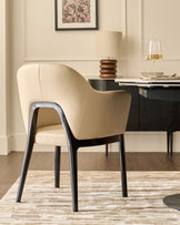 Lucien natural leather dining chair