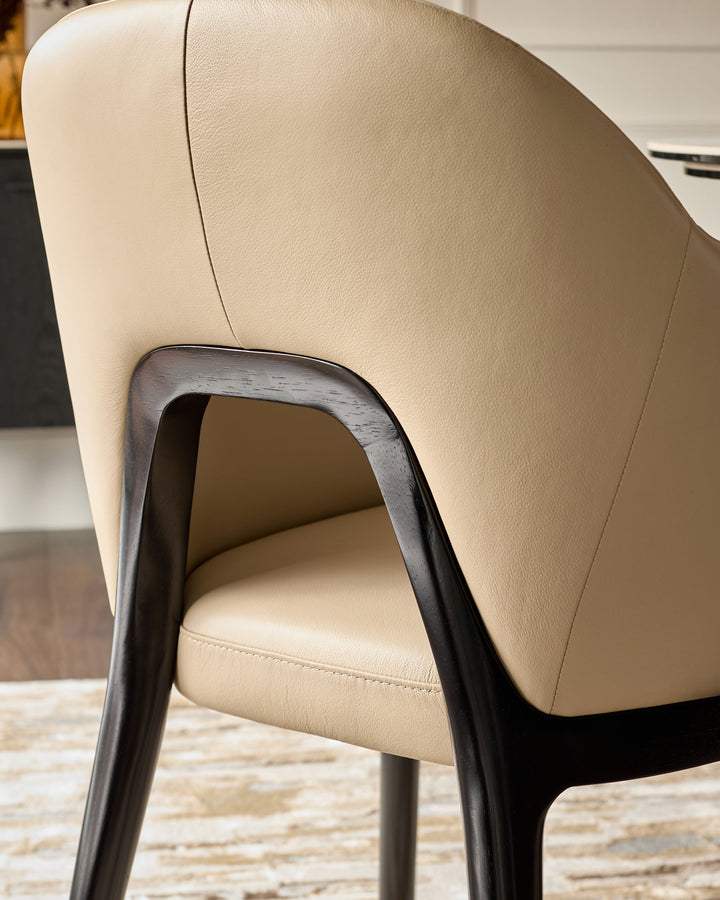 Lucien natural leather dining chair