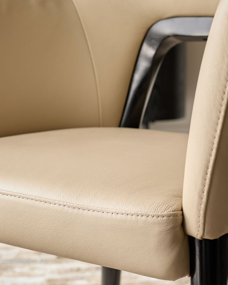 Lucien natural leather dining chair