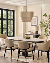 Lucien natural leather dining chair