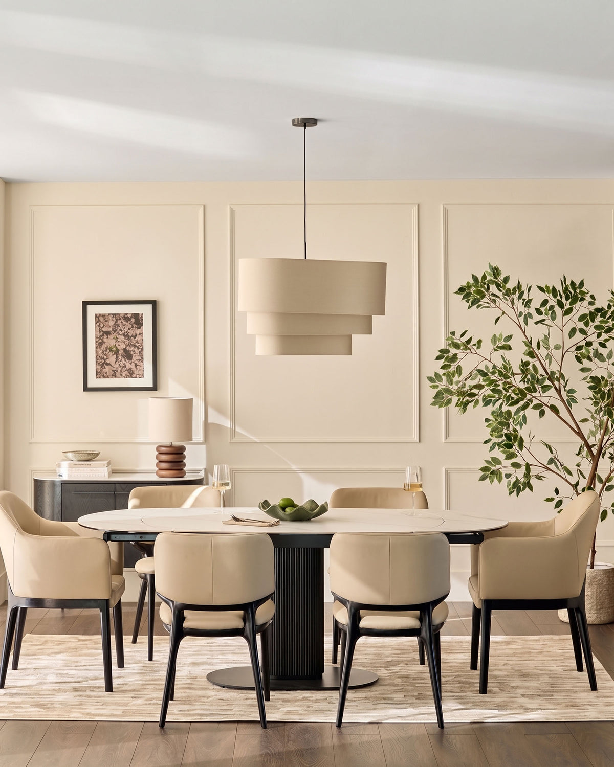 Lucien natural leather dining chair