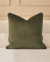 Luca olive green large cushion