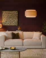 Lynetta natural weave 3 seater sofa