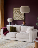 Lynetta natural weave 3 seater sofa