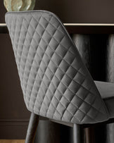 Mae Dark Grey Velvet Dining Chair