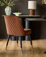 Mae Rust Velvet Dining Chair
