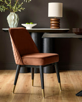 Mae Rust Velvet Dining Chair
