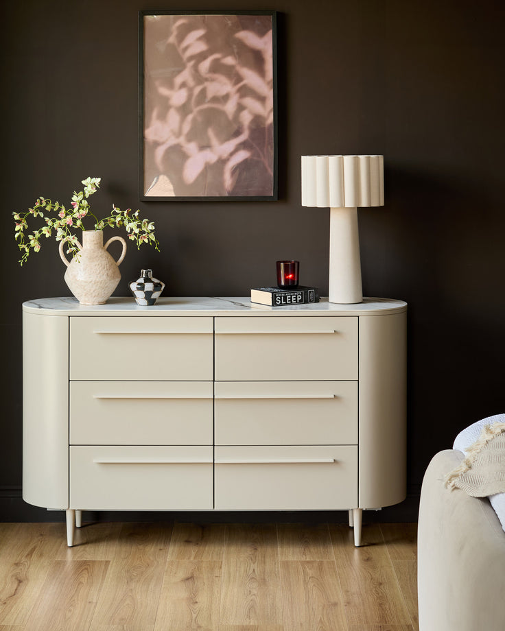 Manhattan natural ceramic chest of drawers