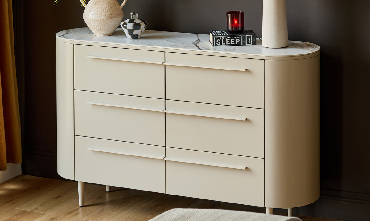 Manhattan natural ceramic chest of drawers