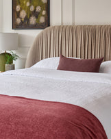 Marley champagne velvet king size ottoman storage bed