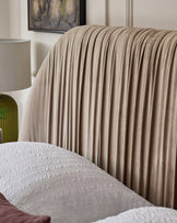 Marley champagne velvet king size ottoman storage bed