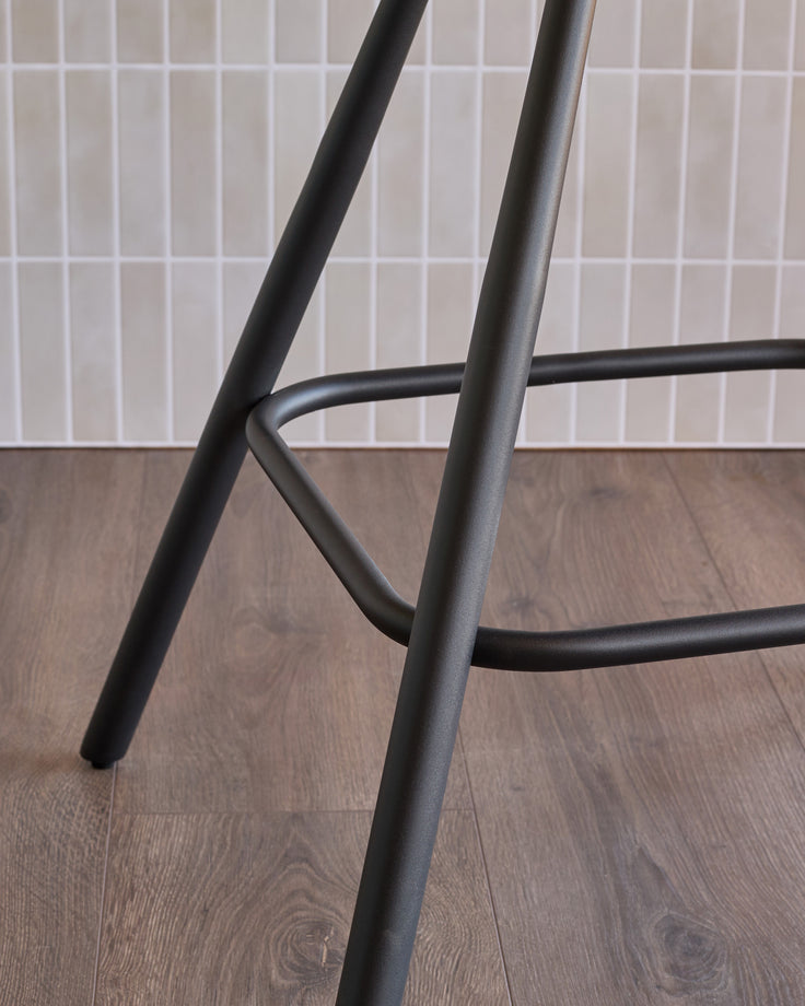Marlow champagne velvet bar stool