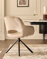 Marlow champagne velvet dining chair - set of 2