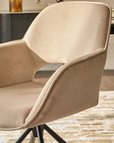 Marlow champagne velvet dining chair - set of 2