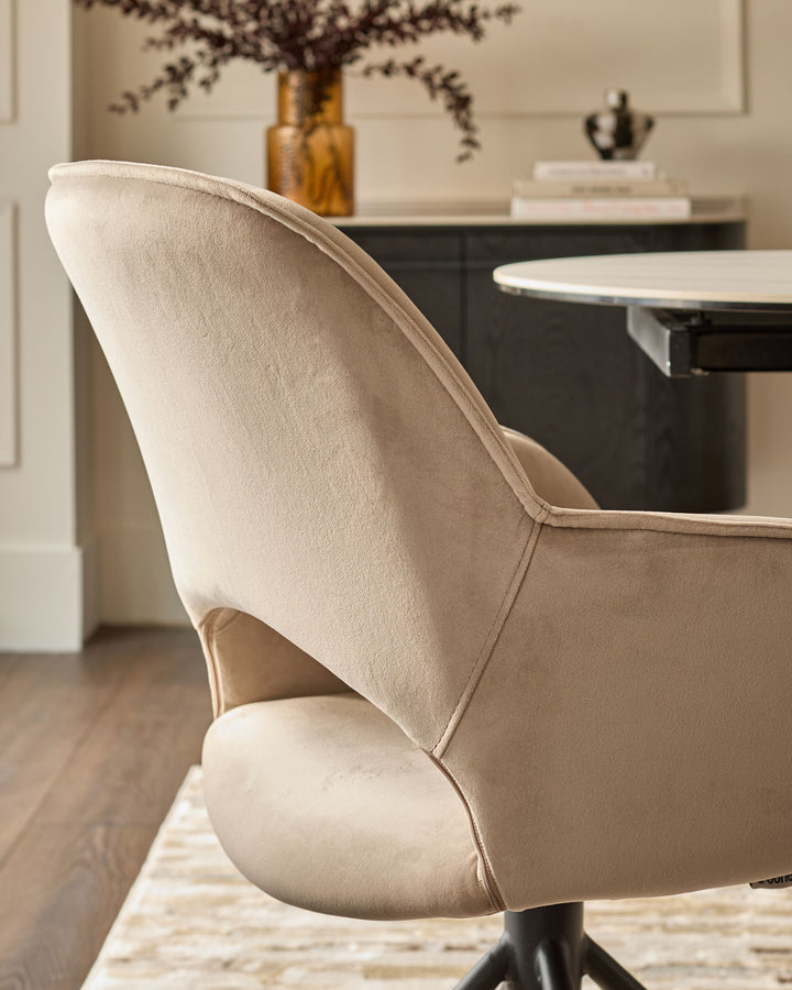 Marlow champagne velvet dining chair - set of 2
