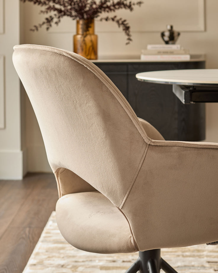 Marlow champagne velvet dining chair - set of 2