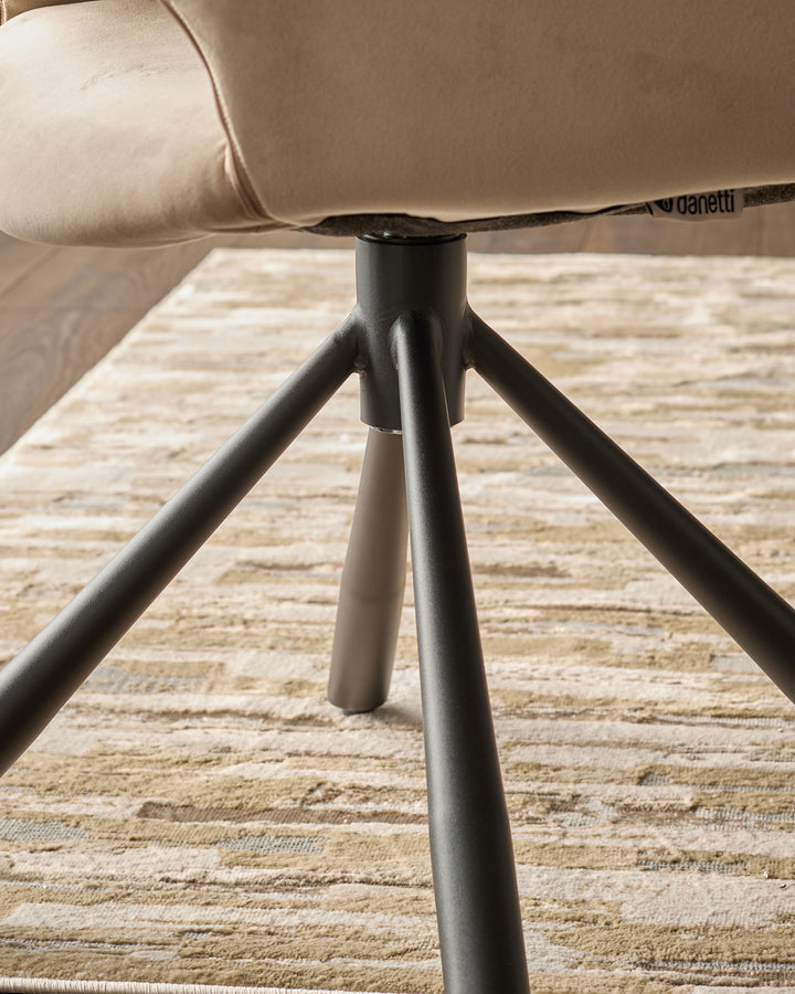 Marlow champagne velvet dining chair - set of 2