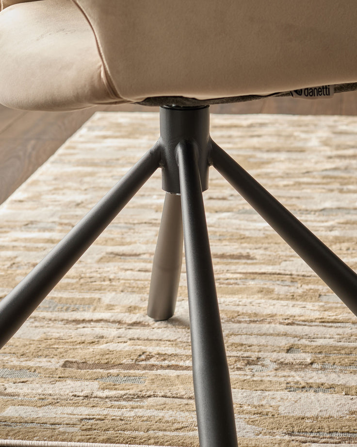 Marlow champagne velvet dining chair - set of 2