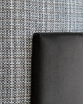 Miles Occasional Chair in dark chocolate velvet, showing close-up of fabric texture and curved armrest detail.