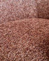 Miles toffee red mixed material occasional chair