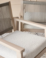 Minori natural garden dining armchairs