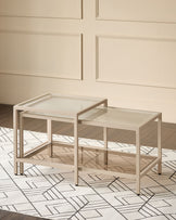 Minori natural garden nest of coffee tables