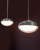 Nina silver chrome with clear gloss LED adjustable 7 pendant