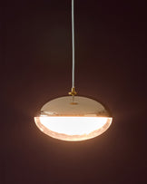 Nina soft gold with clear glass LED adjustable single pendant