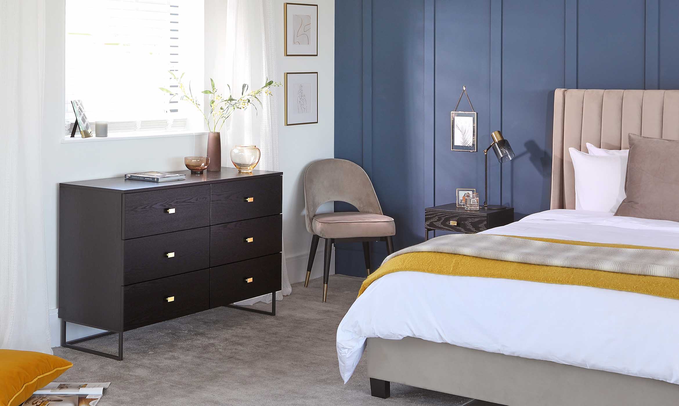 Odele Black Ash Chest Of Drawers